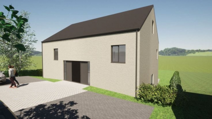 Maison neuve de 3 chambres avec terrasse et jardin (en construction)